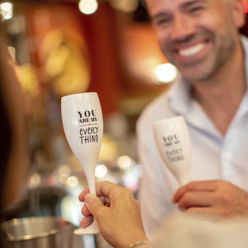 Flûte à champagne en plastique recyclé - CHEERS No. 1 YOU ARE MY - Koziol - professionnelle