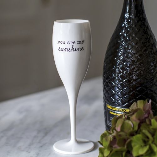 Flûte à champagne en plastique recyclé - CHEERS No. 1 SUNSHINE - Koziol - professionnelle
