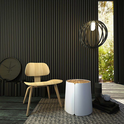 Table d'appoint contemporaine - BOBINO - MEME DESIGN - en bois / en métal / avec piètement en métal