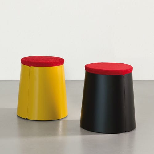 Pouf contemporain - BOBINO - MEME DESIGN - en tissu / rond / personnalisable