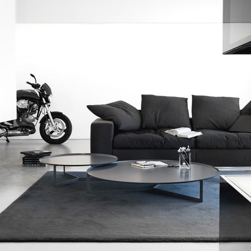 Table basse contemporaine - MEME DESIGN - en acier / avec piètement en acier / ronde