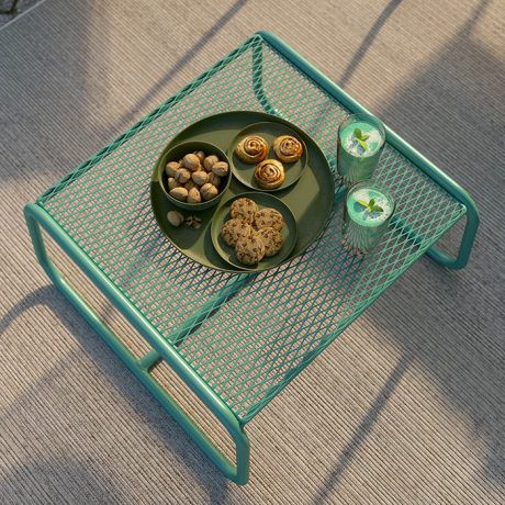 Table basse contemporaine - Lolita - MEME DESIGN - en acier / avec piètement en acier / rectangulaire
