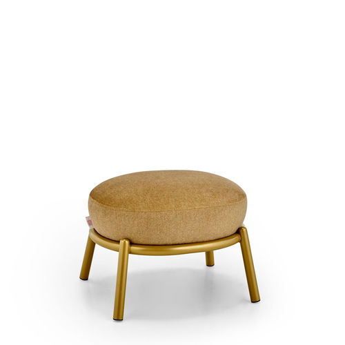 Pouf contemporain - DROP - MEME DESIGN - en tissu / en acier / ovale