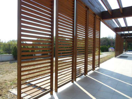 Brise-soleil en bois - NOVATHERMOWOOD SUNBLIND - novawood - pour façade