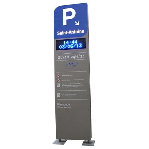 Totem signalétique - TTS - à LED / numérique / éclairé