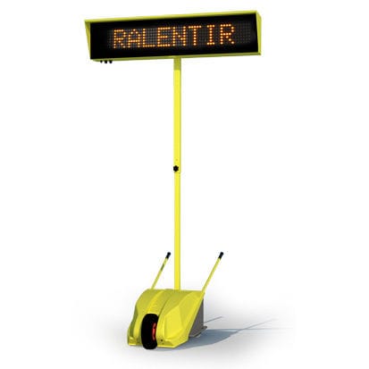 Panneau d'affichage d'extérieur - 40099 - TTS - mobile / monoligne / à LED