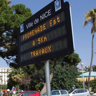 Panneau d'affichage d'extérieur - VMS - TTS - numérique / lumineux / à LED
