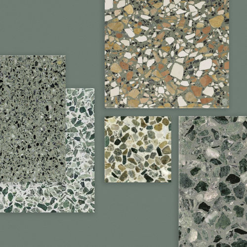 Carrelage en ciment - FESTIVAL - New Terracotta - en terrazzo / en pierre naturelle / poli