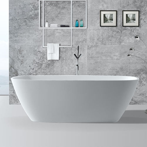 Baignoire ovale - KKR-B037 - KKR KINGKONREE - à poser / pour habitat / en résine acrylique