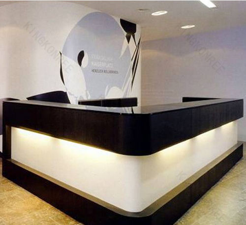 Banque d'accueil d'angle - CORIAN - KKR KINGKONREE - en acrylique / en Solid Surface