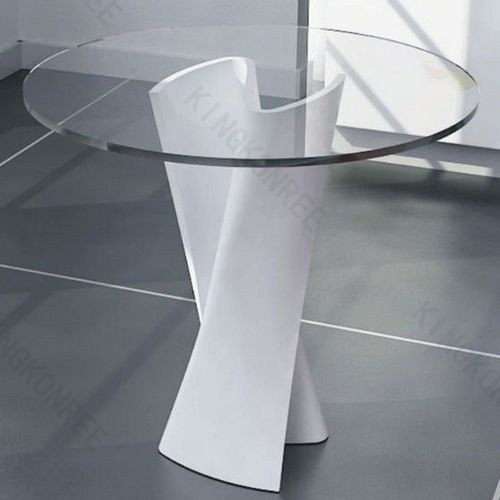 Table contemporaine - RC-50 - KKR KINGKONREE - en acrylique / en verre / avec piètement en Corian®