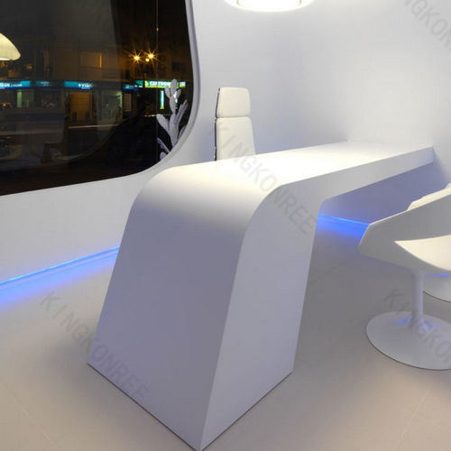 Comptoir de bar - RC-51 - KKR KINGKONREE - en Solid Surface / droit