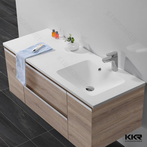 Meuble vasque suspendu - KKR-1527 - KKR KINGKONREE - en fonte minérale / en acrylique / en Solid Surface