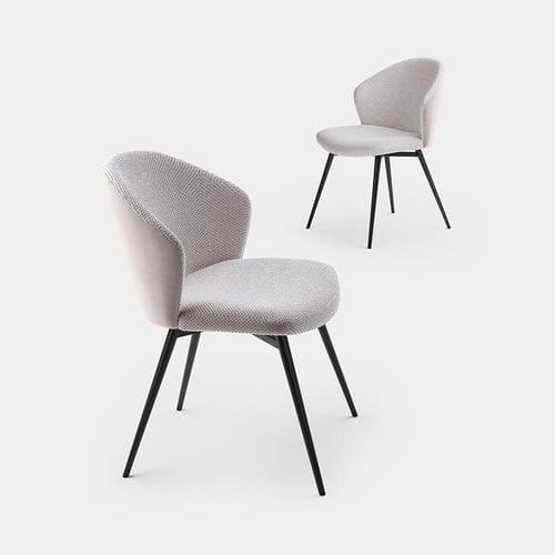 Chaise contemporaine - POLLY - pezzani home collection - d'intérieur / en tissu / en contreplaqué