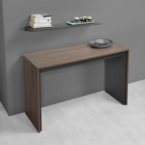 Console contemporaine - LEONARDO - pezzani home collection - en stratifié / avec piètement en aluminium / rectangulaire