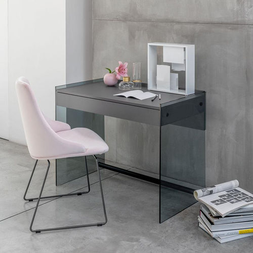 Bureau sur pied - MYDESK  - pezzani home collection - contemporain / droit / avec piètement en métal