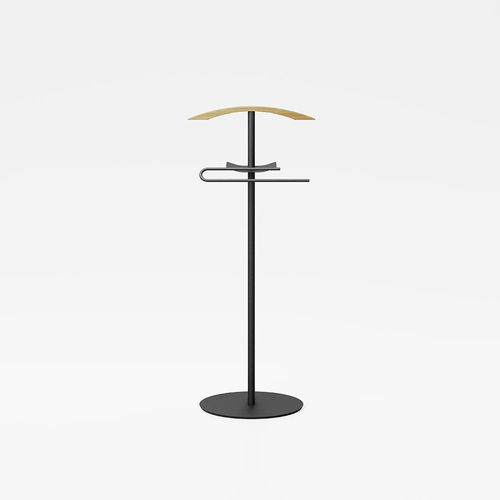 Valet de nuit au sol - STEWARD - pezzani home collection - en acier / en bois / contemporain