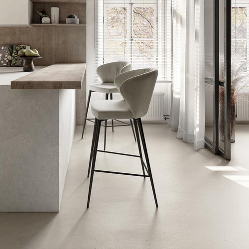 Chaise de bar contemporaine - MINERVA  - pezzani home collection - d'intérieur / en tissu / en cuir