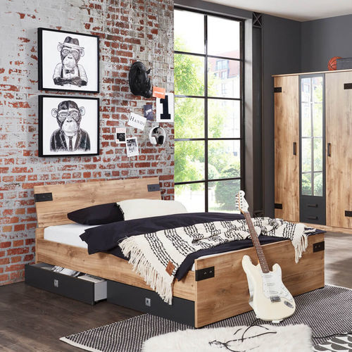 Lit double - LIVERPOOL - WIMEX modern furniture - simple / contemporain / avec tête de lit