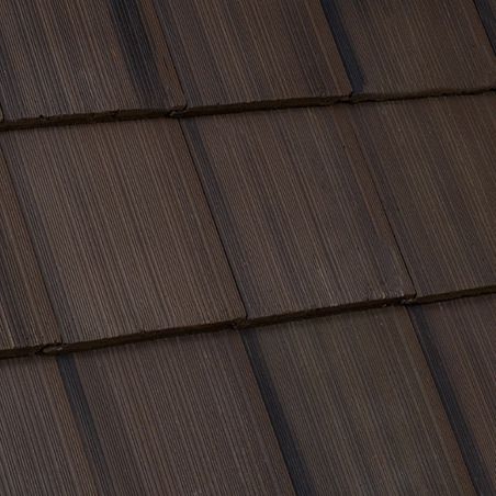 Tuile plate - WINDSOR SHAKE : BIRCHWOOD - Crown Roof Tiles - en béton / grand moule
