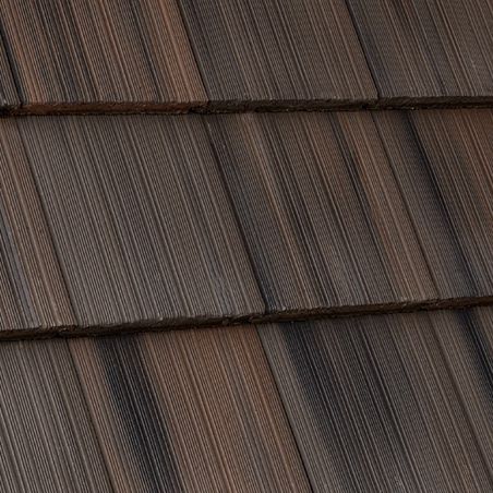 Tuile plate - WINDSOR SHAKE : MADERA - Crown Roof Tiles - en béton / grand moule
