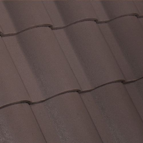 Tuile à emboitement - SANIBEL : TOBACCO BLEND - Crown Roof Tiles - en béton / grand moule