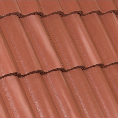 Tuile à emboitement - TUSCANY : SMOKED FIRECLAY - Crown Roof Tiles - en béton
