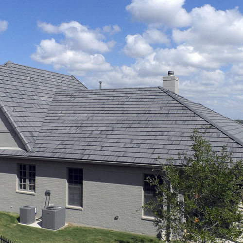 Tuile plate - WINDSOR : LEAD - Crown Roof Tiles - en béton / grand moule
