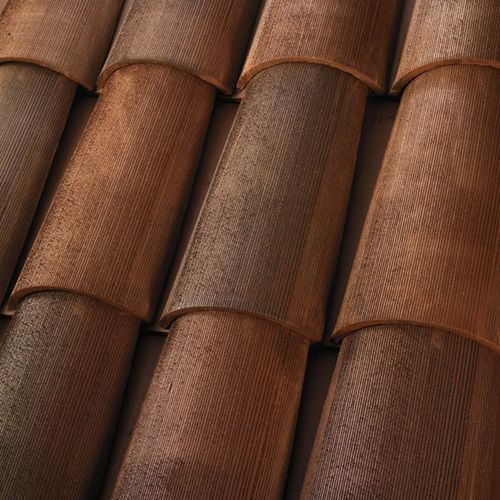 Tuile canal - 2-PIECE MISSION - ENTEGRA ROOF TILE - en terre cuite