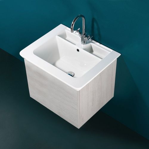 Meuble vasque suspendu - DEEP 70 - LMC srl - en céramique / contemporain / avec tiroirs