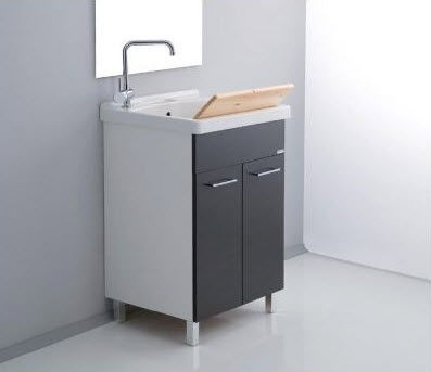 Meuble évier en bois - ONDA-60 - LMC srl - sur pieds