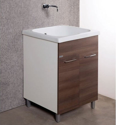 Meuble vasque à poser - CORALLO-60 - LMC srl - en bois / en céramique / contemporain