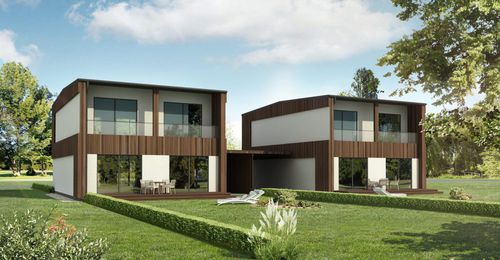 Maison préfabriquée - CRANBERRY - Nordic Homes - écologique / contemporaine / à 2 étages