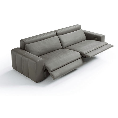 Canapé contemporain - MARNI - egoitaliano - en cuir / inclinable / avec repose-tête