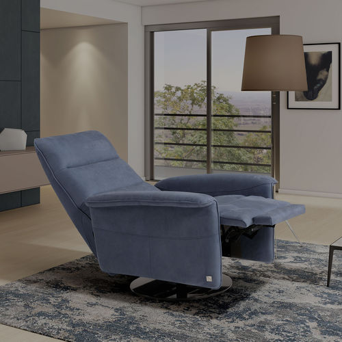 Fauteuil contemporain - KELLY - egoitaliano - en cuir / en acier / en chrome