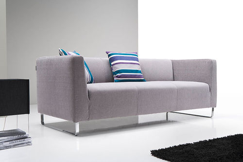 Canapé contemporain - NANCY - egoitaliano - en tissu / en cuir / gris
