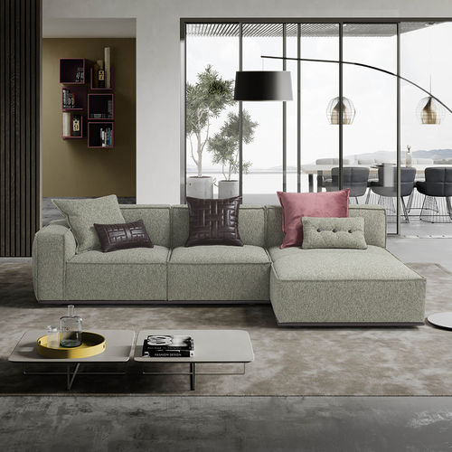 Canapé modulable - PLAZA - egoitaliano - contemporain / en tissu / en cuir