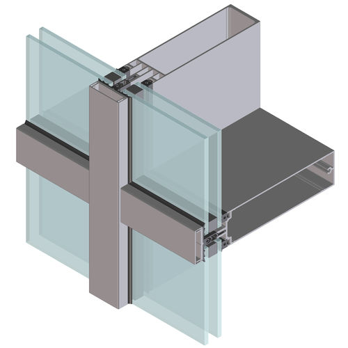 Mur-rideau ossature autoportante - EFP RCW - European Facade Products - en panneau de verre isolant / en aluminium et en verre / à haute résistance