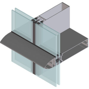 Mur-rideau ossature autoportante - EFP 50 TSH  - European Facade Products - en panneau de verre isolant / en aluminium et en verre / à haute résistance