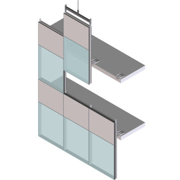 Mur-rideau en panneaux - EFP 65 SG - European Facade Products - en panneau de verre isolant / en aluminium et en verre / à haute résistance