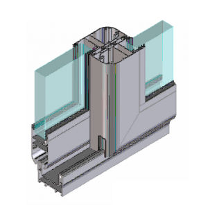 Profilé pour porte en aluminium - EFP 55 SLIDING W&D - European Facade Products - acoustique / de sécurité