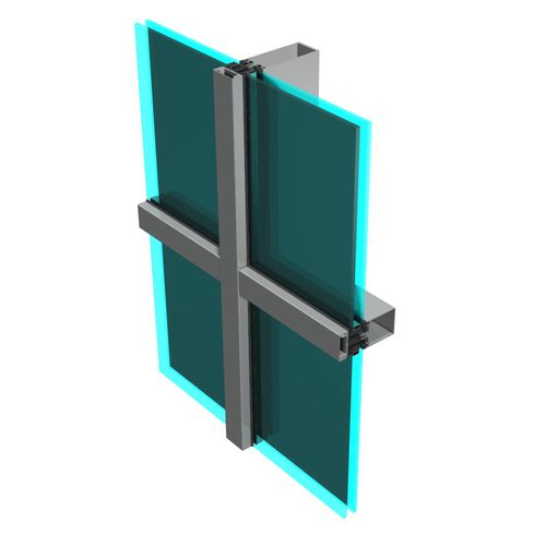 Mur-rideau VEP - FOCCHI - en aluminium et en verre