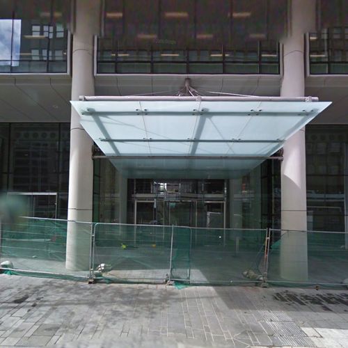 Auvent d'entrée - FOCCHI - pour bâtiment tertiaire / en aluminium / en verre