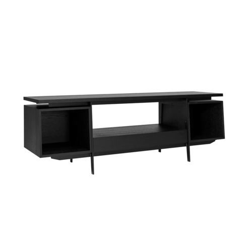 Meuble TV contemporain - CONTE - MINT Furniture - lowboard / avec rangement intégré / en chêne