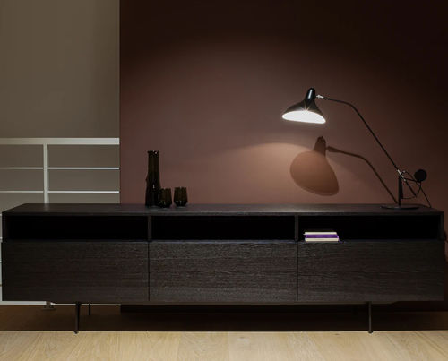 Meuble TV contemporain - TINTO - MINT Furniture - lowboard / avec rangement intégré / en chêne