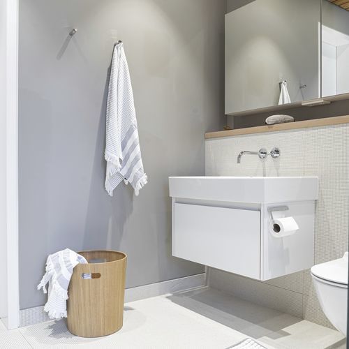 Poubelle de salle de bain - M180 series - MINT Furniture - en chêne / en frêne / en noyer américain