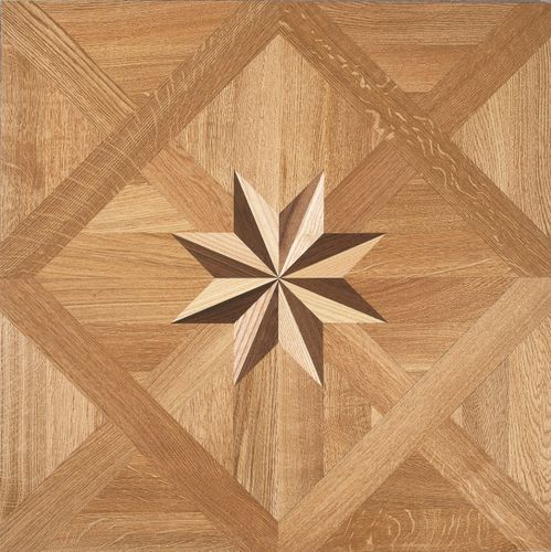 Parquet contrecollé - SQUARE ROYAL STAR: WHITE OAK NATURAL - TEKA Parquet - en chêne blanc / à clouer / flottant