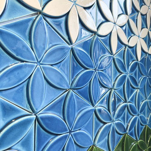 Tomette en céramique - ES 043 - PIKARO HANDMADE TILES - brillante / d'intérieur / d'extérieur