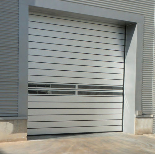 Porte industrielle de sécurité - SPIRAL - Delta Overlap - enroulable / en PVC / automatique