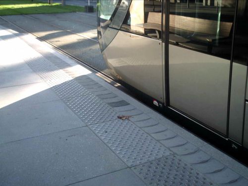 Dalle podotactile en composite - ACRYSOL® - REBETON - en acier inox